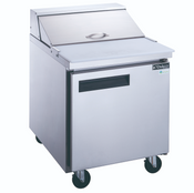 NEW 1 Door 29" Refrigerated Sandwich Salad Prep Table Stainless Steel NSF Dukers DSP29-8-S1 #2197