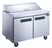 NEW 2 Door 48" Refrigerated Sandwich Salad Prep Table Stainless Steel NSF Dukers DSP48-12-S2 #2198