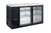 NEW 2 Glass Swing Door 49" Refrigerator Back Bar Beer Cooler Display NSF Dukers DBB48-H2 #2205