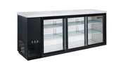 NEW 3 Glass Slide Door 73" Refrigerator Back Bar Beer Cooler Display NSF Dukers DBB72-S3 #2213
