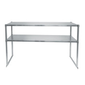 NEW 60" Double Over Shelf 18 Gage Solid Stainless Steel NSF Atosa MROS-5RE #2353