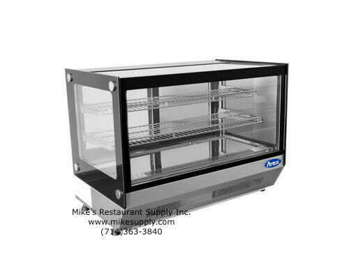 New 36 Refrigerated Countertop Glass Display Case Dessert Bakery
