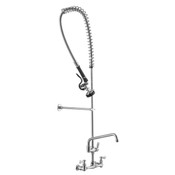 NEW Wall Mount Pre-Rinse Faucet Dish Wash Sprayer w/ 12" Add On Neck Spout #1458