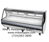 NEW 98" Meat Case Remote Cooled NSF Curved Glass Display Pro-Kold MCRU-100-W #3195