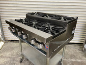NEW 36" Gas Step Up Hot Plate 6 Open Flame Burner 156K BTU Stratus SHP-36-SU Countertop #3264