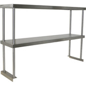 NEW 48x12 Double Over Shelf Stainless Steel NSF #1222