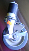 NEW 4" Swivel Caster Wheel w/Brake for 1-5/8" Tables/Stands #1200