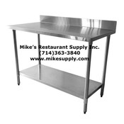 NEW 30x84 Work Table 4" Back Splash 430 Stainless Steel Food Prep #5038
