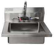 New 18 x 15 Hand Wash Sink With Faucet NSF Stainless Steel Atosa MRS-HS-18 (W) #5010