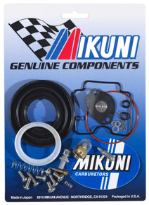 This Mikuni BSR42-04 carburetor rebuild kits contain all the necessary genuine Mikuni components to rebuild your OEM Cam-Am Mikuni BSR42 carburetor.  Includes genuine gaskets, o-rings, screws, and clips however does not contain any jetting.  See the parts list and diagram below, ALL included parts are circled and listed.  Model applications are also listed below.