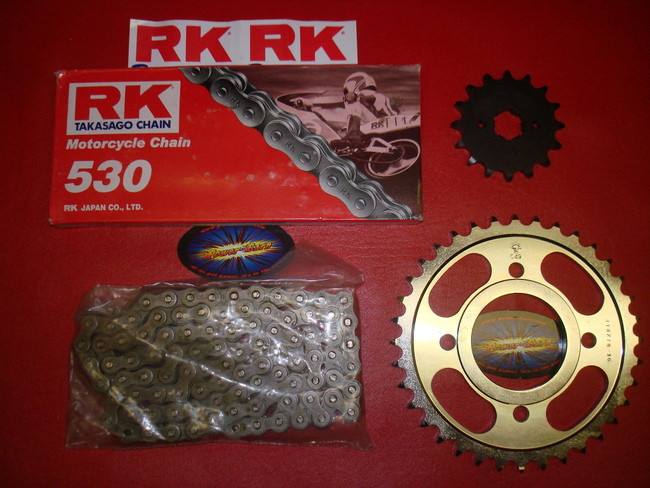 Chain and Sprocket Kit for 1972-1974 Honda CB350F Fours Power-Barn