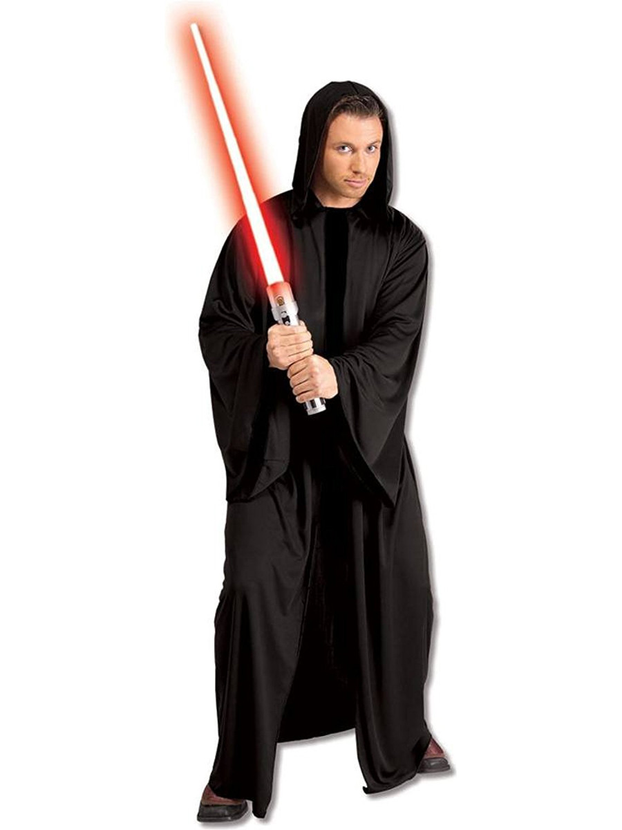 mens star wars black sith lord costume robe