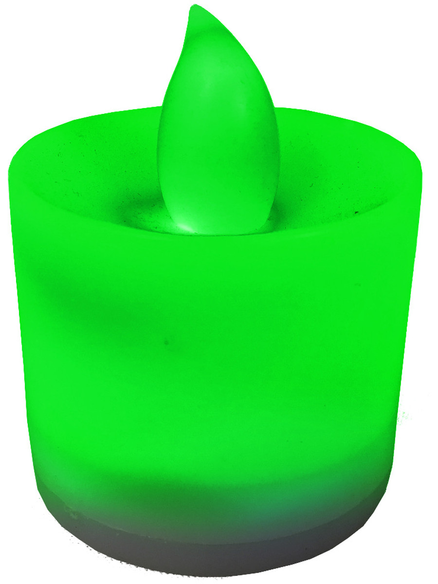 green faux flame safe
