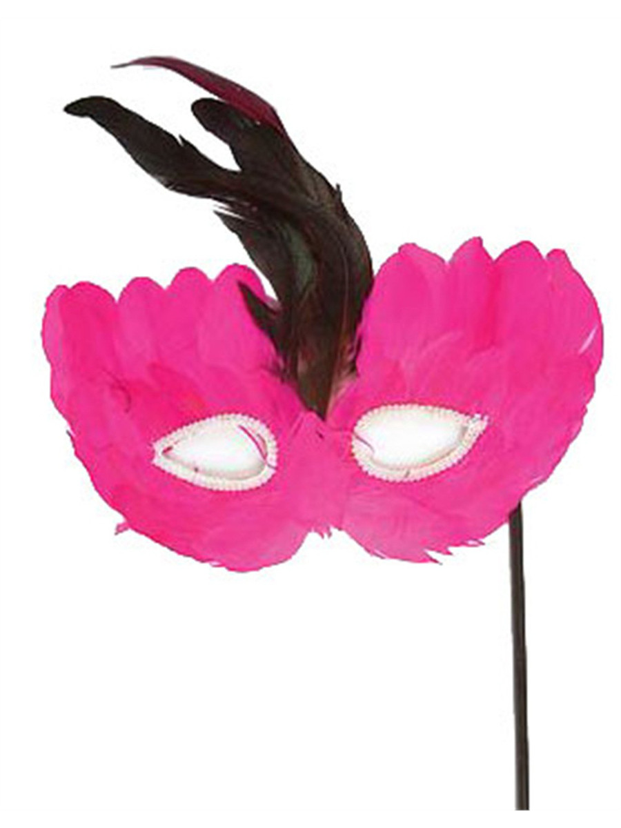 pink black masquerade costume