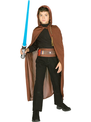Kids's star wars jedi knight costume set with robe, belt 