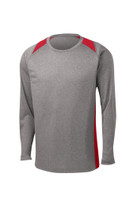 Sport-Tek® Long Sleeve Heather Colorblock Contender™ Tee