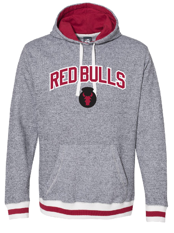 Red Bulls Peppered Fleece Hooded Sweatshirt
