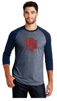 SBMFD New Era® Heritage Blend 3/4-Sleeve Baseball Raglan Tee