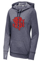 SBMFD Ladies Tri-Blend Wicking Fleece Hooded Pullover