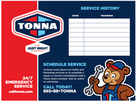 Tonna Appliance Service Decal (500 Units)