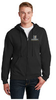 Kennedy Elementary Embroidered Adult  Full Zip Hoodie