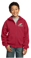 Pallet Services Youth Fleece Full-Zip Hoodie