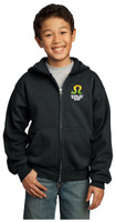 HCDC Youth Port & Company Core Fleece Full-Zip Hooded Sweatshirt