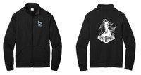 TOH3 Men's Core Fleece Cadet Full-Zip Sweatshirt - Jet Black