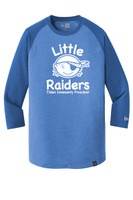 Tilden Little Raiders New Era® Men's Heritage Blend 3/4-Sleeve Baseball Raglan Tee