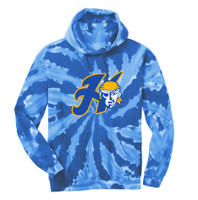 Raiders Adult Port & Company Tie-Dye Pullover Hooded Sweatshirt
