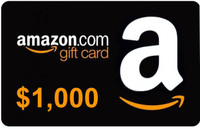PSC Service Award $1000 Amazon Gift Card