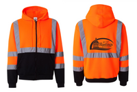 City of Hastings Hi-Vis Full-Zip Hooded Sweatshirt