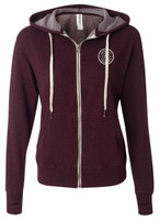 CFT Unisex Heathered French Terry Full-Zip Hooded Sweatshirt