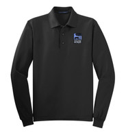 TOH Youth, Men's, Women's, Tall's Black Port Authority Silk Touch Long Sleeve Polo