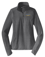 HHS Girls Soccer Charcoal Grey Heather Sport-Tek® Ladies Sport-Wick® Stretch 1/4-Zip Pullover