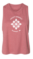 CrossFit Snowdrift Design 2 BELLA + CANVAS - Women's Racerback Crop Tank