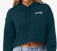 CrossFit Snowdrift Design 1 BELLA + CANVAS - Women's Crop Fleece Hoodie 