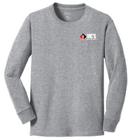 Youth Vic’s Crane Screen Printed Port & Company® Long Sleeve Core Cotton Tee