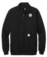 Luiken’s Mechanical Black Carhartt® Midweight 1/4-Zip Mock Neck Sweatshirt