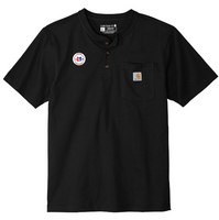 Luiken’s Mechanical Black Carhartt® Short Sleeve Henley T-Shirt