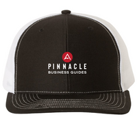 Pinnacle Black/White Richardson Snapback Trucker Cap