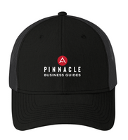 Pinnacle Black/Grey Steel Port Authority Snapback Trucker Cap