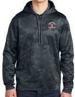 Matadors Red Bulls Embroidery Men’s CamoHex Fleece Hooded Pullover