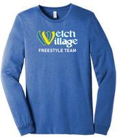 Welch Village Freestyle Team Heather True Royal BELLA+CANVAS® Unisex Heather CVC Long Sleeve Tee