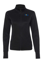 Hall Stem Academy Black Independent Trading Co. - Women's Poly-Tech Full-Zip Track Jacket 