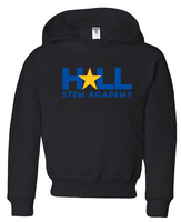 Hall Stem Academy Full Front JERZEES - NuBlend® Youth Hooded Sweatshirt