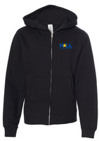 Hall Stem Academy Independent Trading Co. - Youth Midweight Full-Zip Hooded Sweatshirt