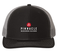 Pinnacle Black/Charcoal Richardson Snapback Trucker Cap