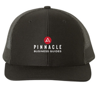 Pinnacle Black Richardson Snapback Trucker Cap