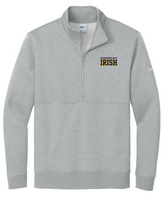 RMS Dark Heather Grey Nike Club Fleece Sleeve Swoosh 1/2-Zip